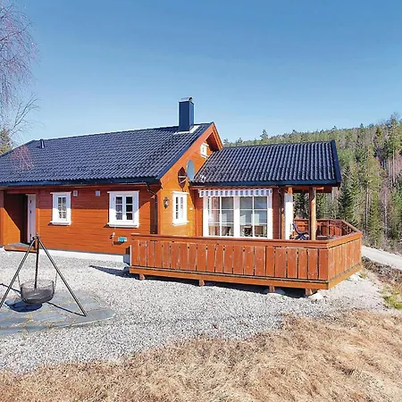 Three-bedroom Holiday Mykland With A Fireplace 01 Сasa de vacaciones